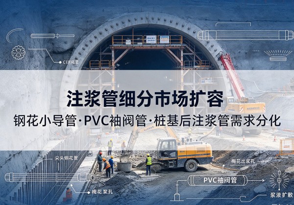 太原注浆管细分市场扩容，隧道钢花小导管、PVC 袖阀管、桩基后注浆管需求分化